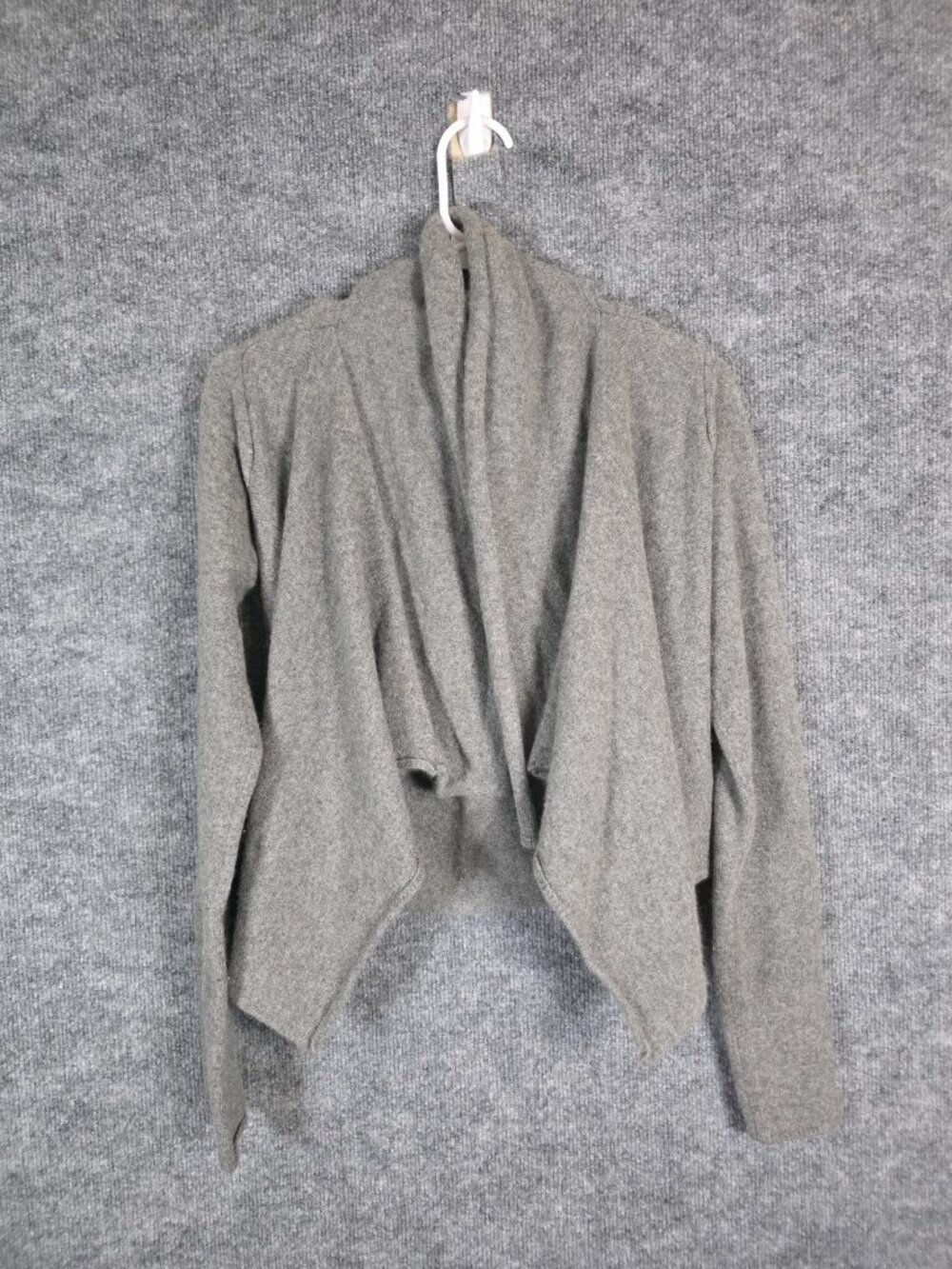 Vince Sweater Womens M Gray 100% Cashmere Open Front Cardigan Knit Soft